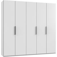 DREHTÜRENSCHRANK in Weiss  - Chromfarben/Weiss, Modern, Holzwerkstoff (250/236/58cm) - MID.YOU