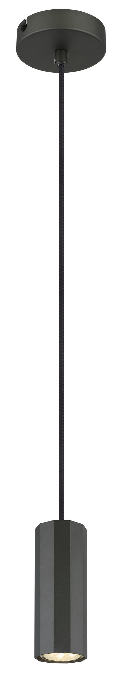 HÄNGELEUCHTE 10/120 cm    - Grau, Design, Metall (10/120cm) - Globo
