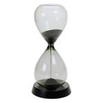 SANDUHR   - Schwarz, Basics, Glas/Holzwerkstoff (9/20,5cm) - Ambia Home