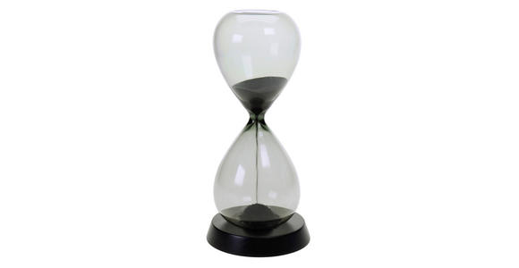 SANDUHR   - Schwarz, Basics, Glas/Holzwerkstoff (9/20,5cm) - Ambia Home