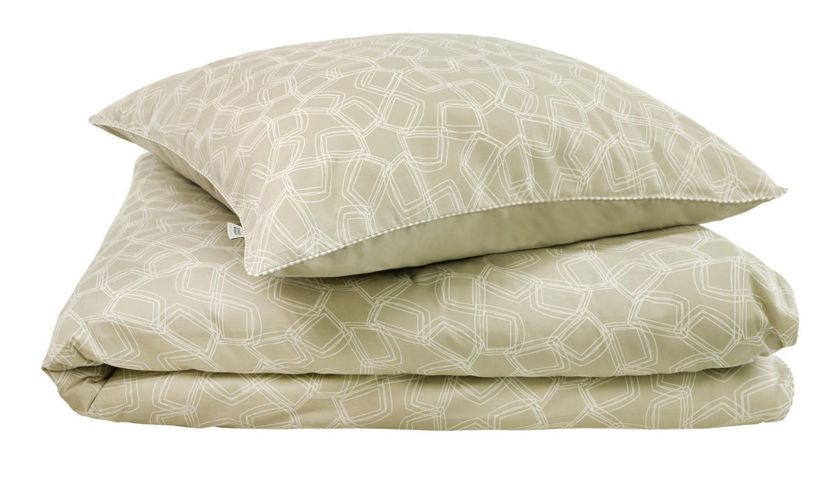 WENDEBETTWÄSCHE SW-Turn beige Satin 135/200 cm  - Beige/Creme, Design, Textil (135/200cm) - Schöner Wohnen