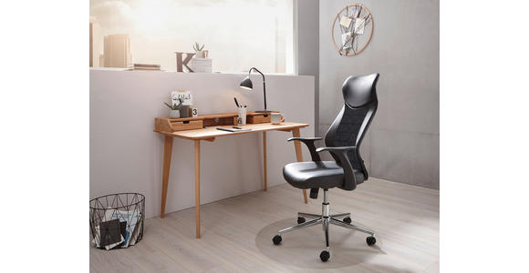 SCHREIBTISCH 120/65/84,50 cm, Kernbuche, Kabeldurchlass, Stauraum  - Buchefarben/Kernbuche, Design, Holz (120/65/84,50cm) - Linea Natura