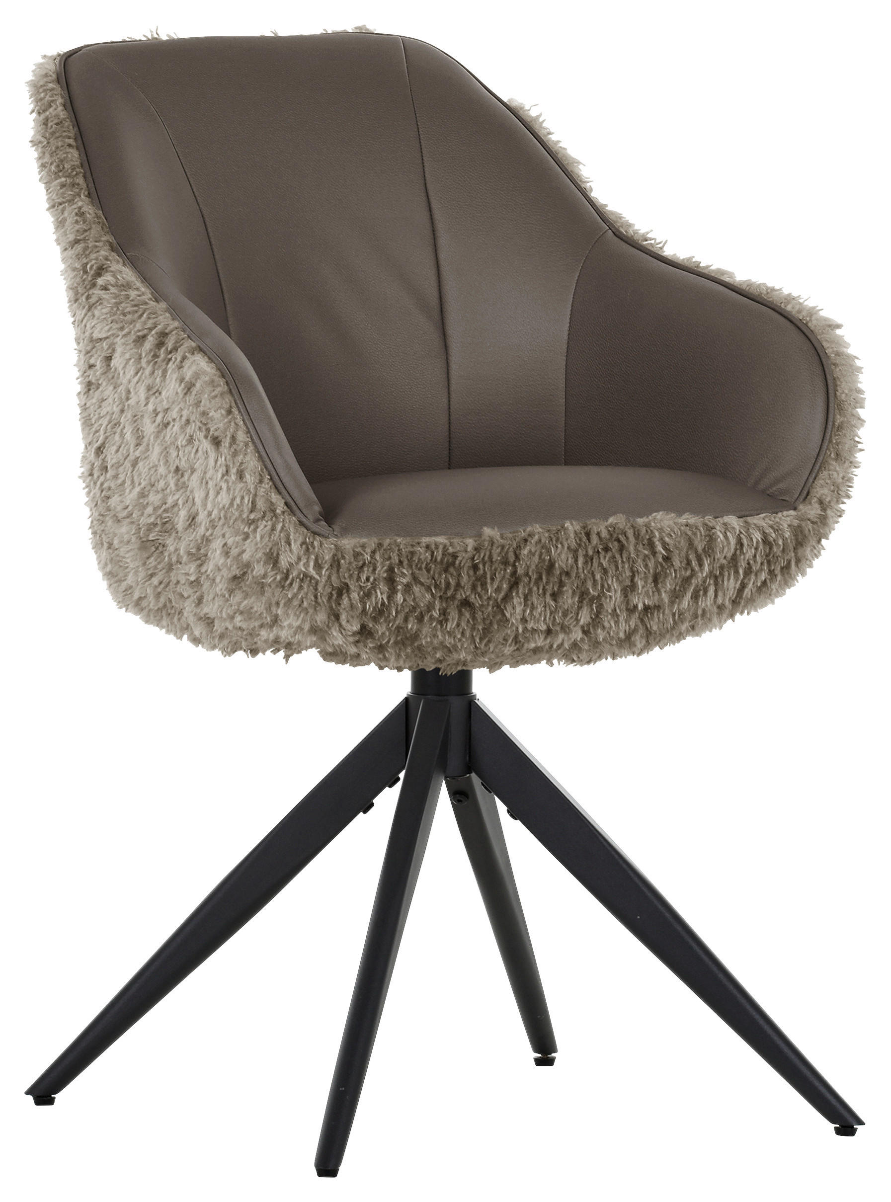 Landscape ŽIDLE S PODRUČKAMI, vzhled kůže, plyš, olivově zelená