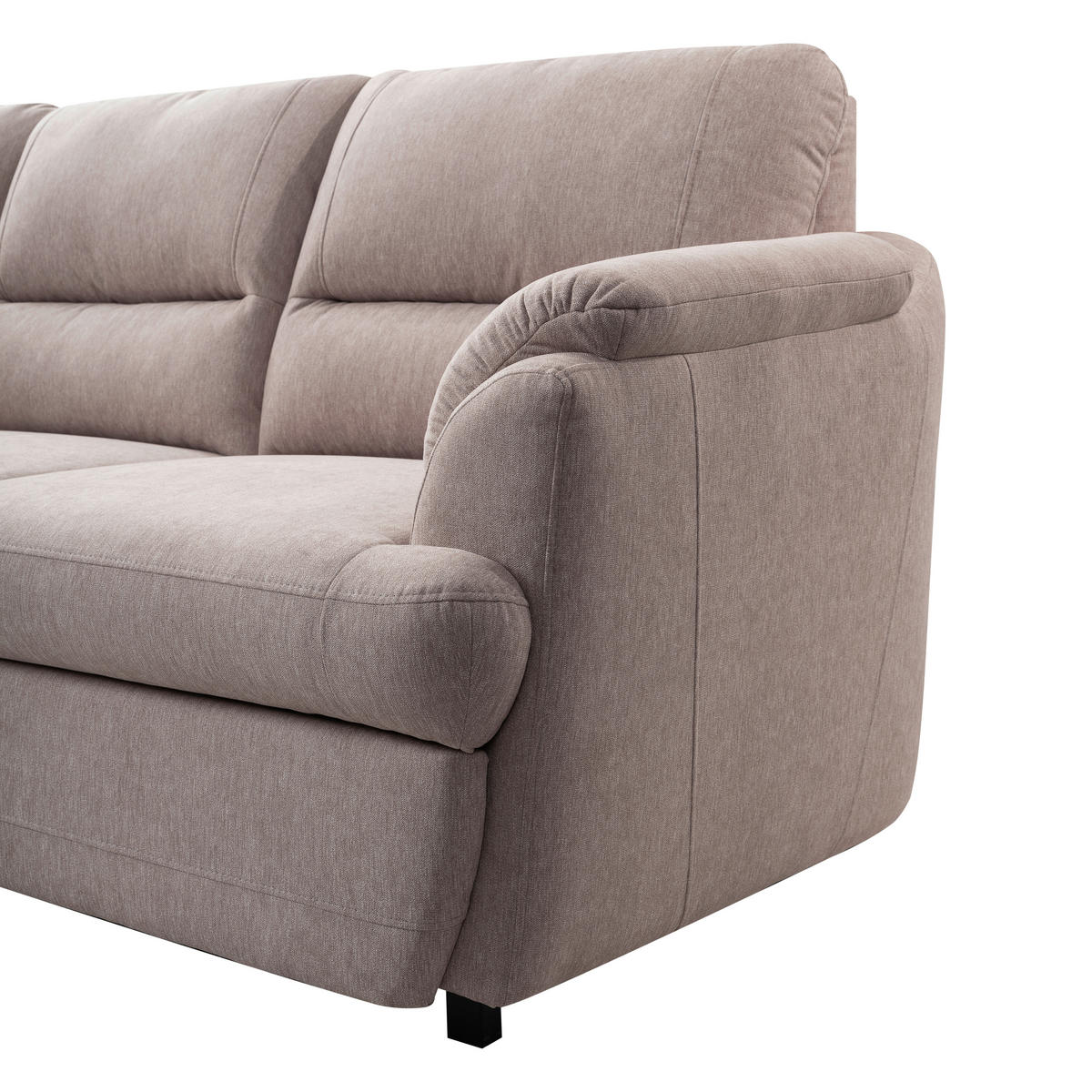 HÖRNSOFFA i greige  - greige/svart, Basics, trä/textil (200/240cm) - MID.YOU