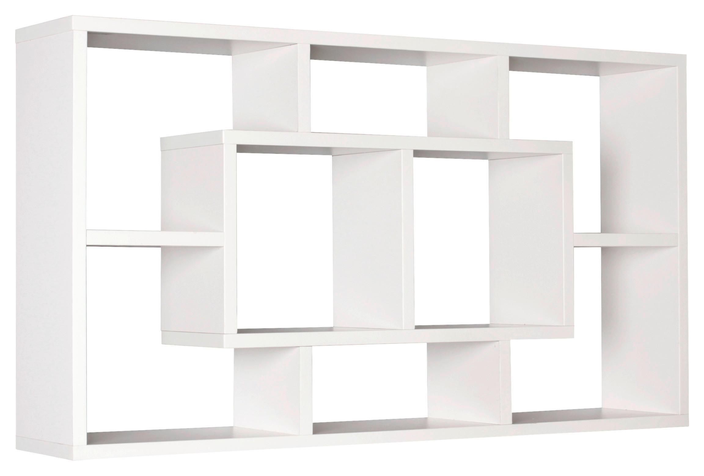 WANDREGAL 85/47,5/16 cm  - Weiß, KONVENTIONELL, Holzwerkstoff (85/47,5/16cm) - MID.YOU