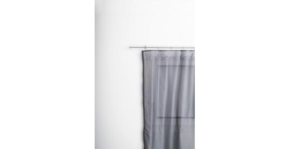 VORHANGSTANGENSET 120-210 cm  - Grau Hochglanz, Basics, Metall (120-210cm) - Homeware
