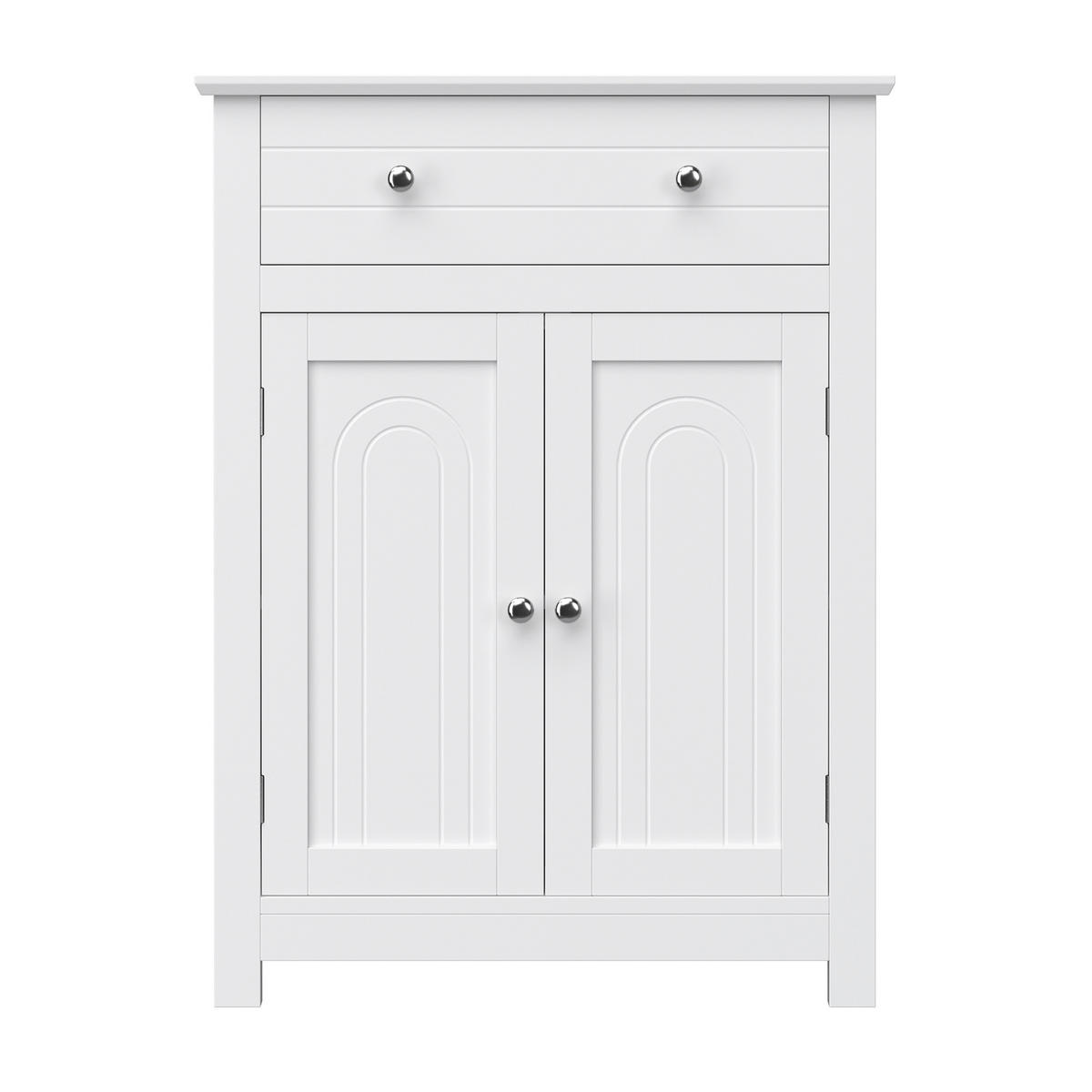 MIDISCHRANK 60/80/30 cm  - Weiß, MODERN, Holzwerkstoff/Metall (60/80/30cm) - MID.YOU