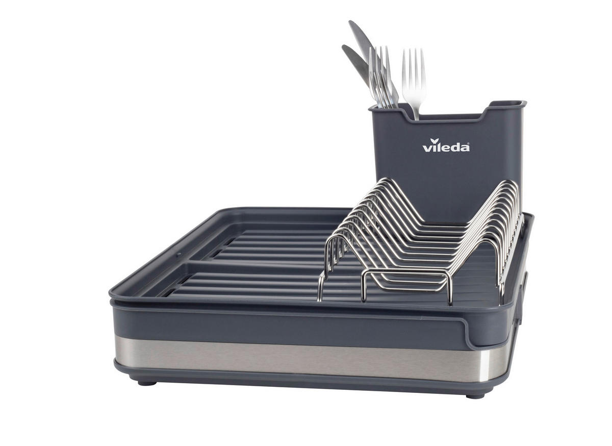 EDÉNYSZÁRÍTÓ TÁLCA - antracit, műanyag (36.6/30/13.1cm) - Vileda