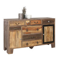SIDEBOARD  in 148/90/40 cm  - Messingfarben/Multicolor, Trend, Keramik/Holz (148/90/40cm) - Landscape