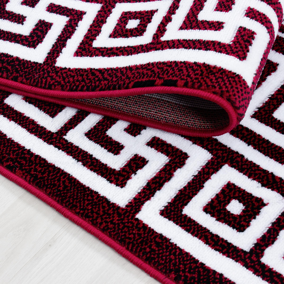 WEBTEPPICH 160/230 cm Parma Rot  - Rot, KONVENTIONELL, Textil (160/230cm)