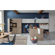 EINBAUKÜCHE   - Eichefarben/Grau, MODERN, Holzwerkstoff - Dieter Knoll