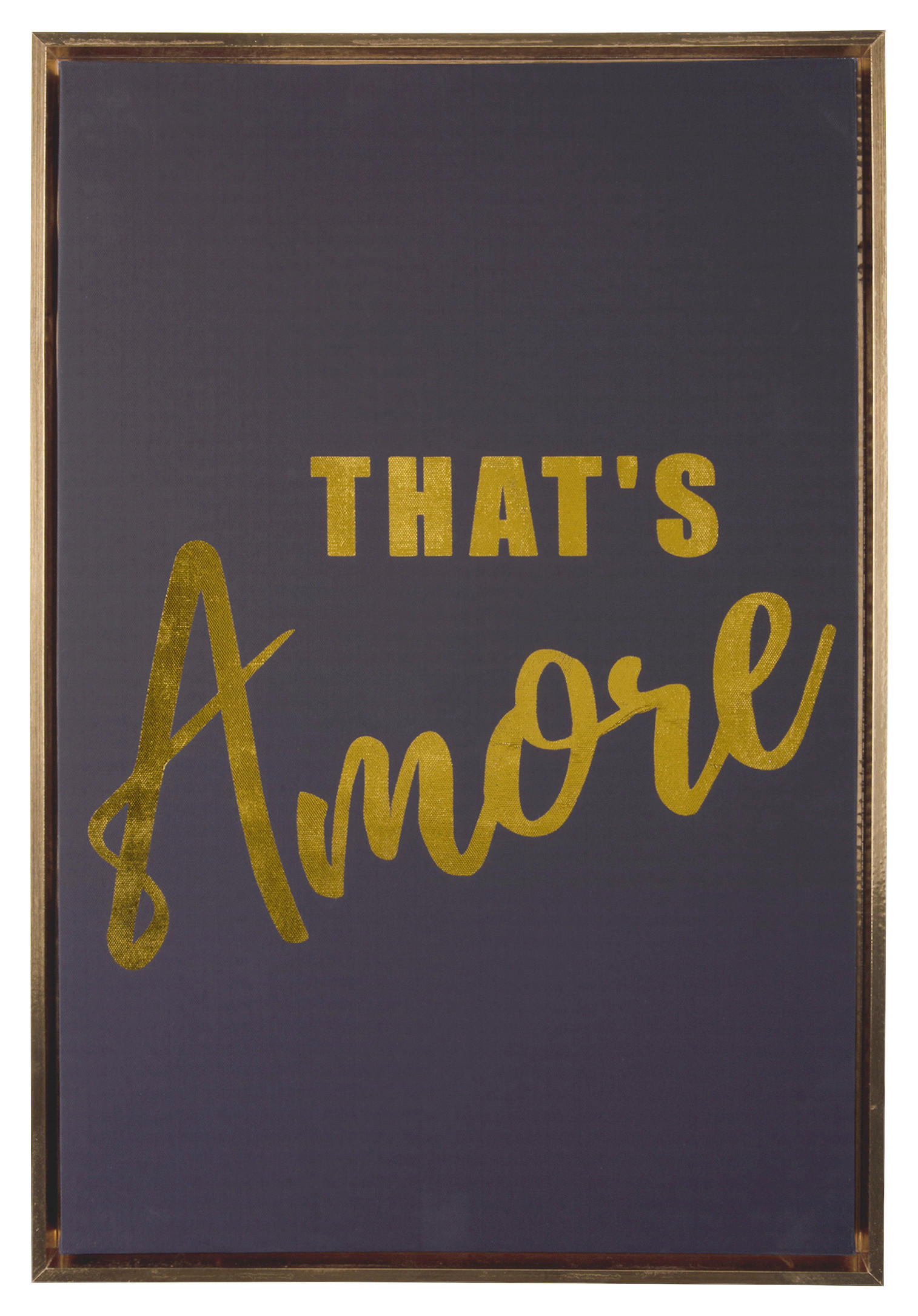 KUNSTDRUCK Text 40/60/3,2 cm  - Schwarz, Basics, Holzwerkstoff/Textil (40/60/3,2cm) - Present Time