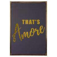 KUNSTDRUCK 40/60/3,2 cm  - Schwarz, Basics, Holzwerkstoff/Textil (40/60/3,2cm) - Present Time