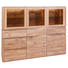 HIGHBOARD Wildeiche massiv Eichefarben - Eichefarben, Design, Glas/Holz (181/140/40cm) - VENDA