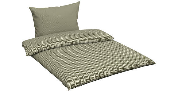 BETTWÄSCHE Flanell 135/200 cm - Grün, Textil (135/200cm) - Novel