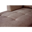 WOHNLANDSCHAFT Rosa Chenille  - Schwarz/Rosa, KONVENTIONELL, Textil/Metall (160/340/188cm) - Xora
