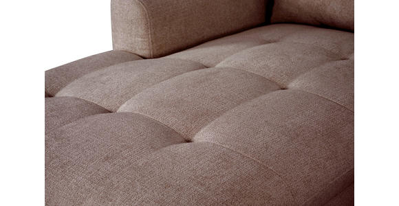 WOHNLANDSCHAFT Rosa Chenille  - Schwarz/Rosa, KONVENTIONELL, Textil/Metall (160/340/188cm) - Xora