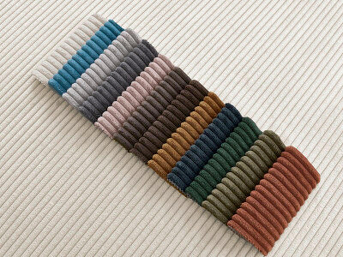 HOCKER ATILLA Cord Beige  - Beige/Schwarz, MODERN, Kunststoff/Textil (92/44/48cm)