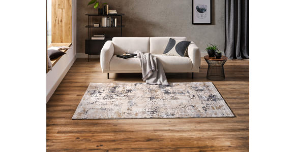 WEBTEPPICH 80/150 cm Elegance Grau, Beige - Beige/Grau, Design, Textil (80/150cm) - Novel