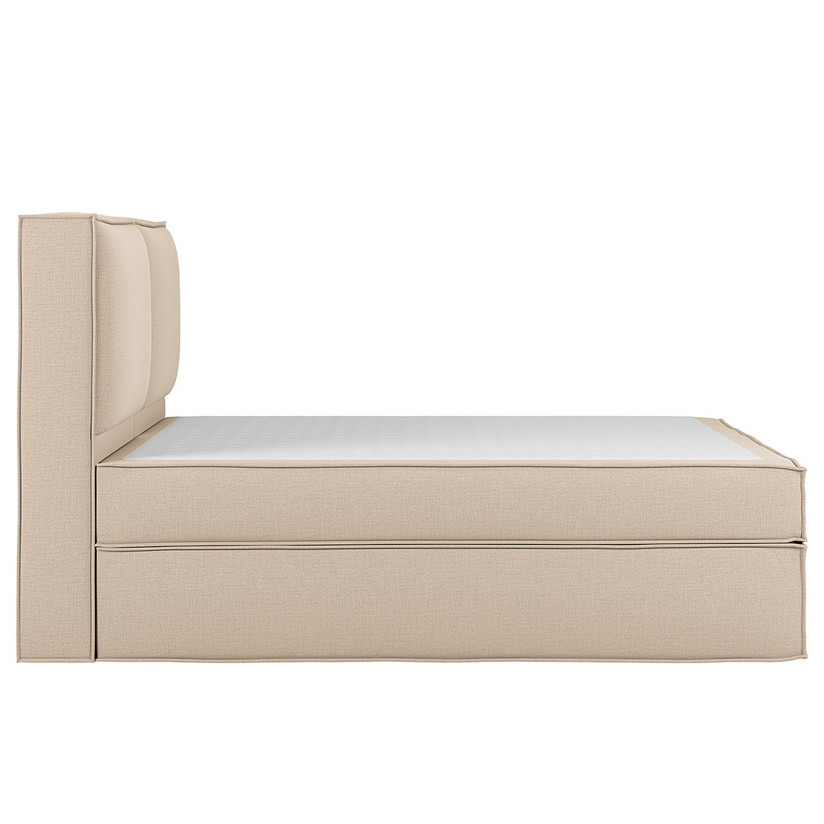 BOXSPRINGBETT 240/200 cm  in Beige  - Beige, Design, Textil (240/200cm) - home24