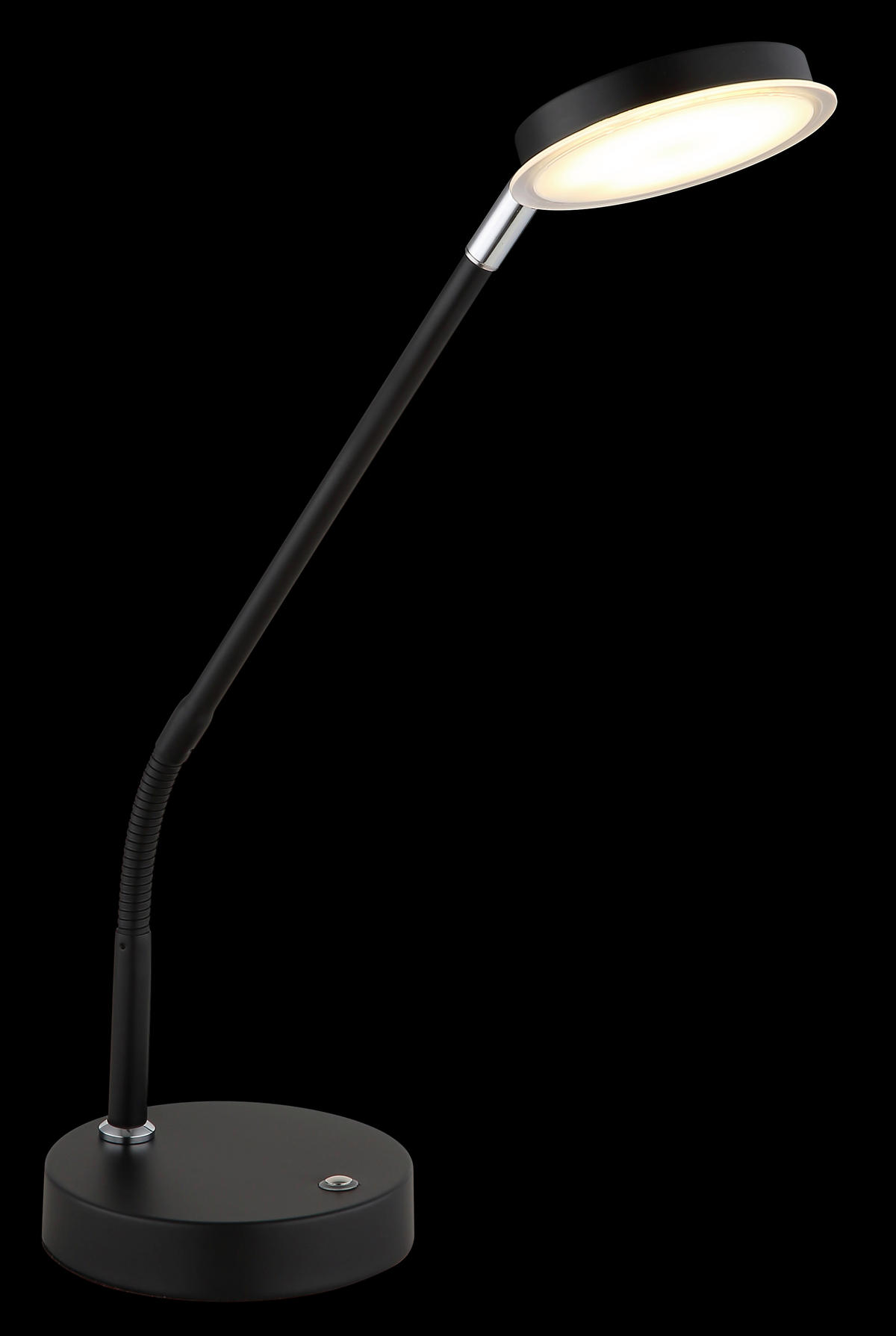 LED-TISCHLEUCHTE 43/13/52 cm   - Klar/Schwarz, Design, Kunststoff/Metall (43/13/52cm) - Globo