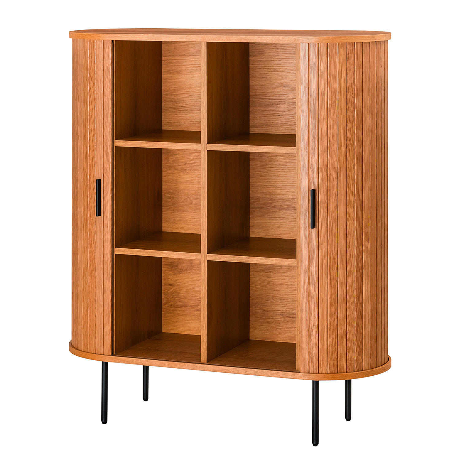 HIGHBOARD  in 100/118/40 cm  - Eichefarben/Schwarz, LIFESTYLE, Holz/Holzwerkstoff (100/118/40cm) - home24
