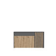 SIDEBOARD 164,2/87,9/42 cm  in Grau, Eiche Artisan  - Eiche Artisan/Grau, Trend, Holzwerkstoff (164,2/87,9/42cm) - Carryhome