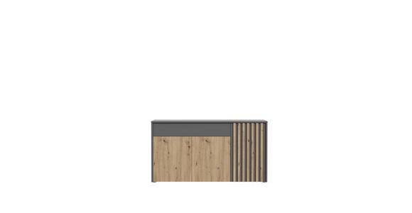 SIDEBOARD 164,2/87,9/42 cm  in Grau, Eiche Artisan  - Eiche Artisan/Grau, Trend, Holzwerkstoff (164,2/87,9/42cm) - Carryhome