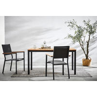 GARTENTISCH 148/85/75 cm Holz, Metall rechteckig  - Anthrazit/Naturfarben, MODERN, Holz/Metall (148/85/75cm) - Ambia Garden