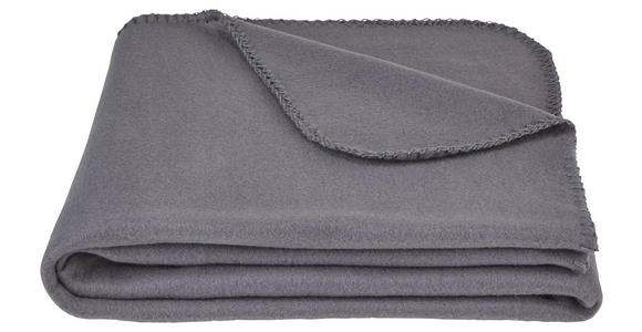 FLEECEDECKE 125/150 cm  - Grau, Basics, Textil (125/150cm) - Boxxx