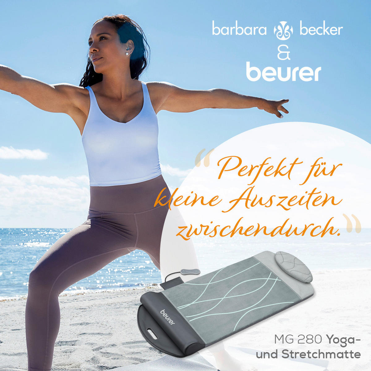 YOGAMATTE - Multicolor, Basics (1/1cm) - Beurer