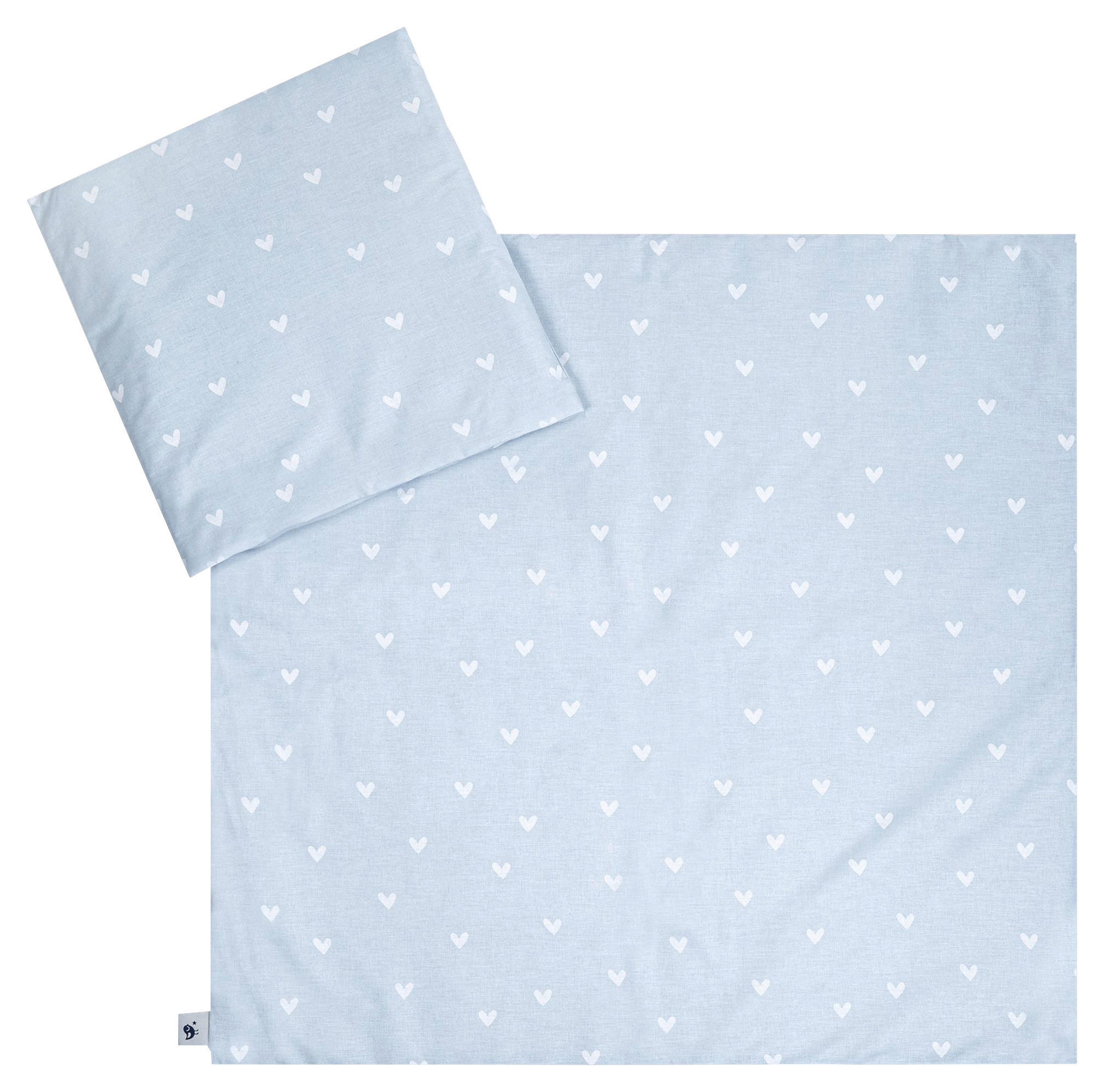 KINDERBETTWÄSCHESET 80/80 cm  - Blau, Basics, Textil (80/80cm) - Avelia
