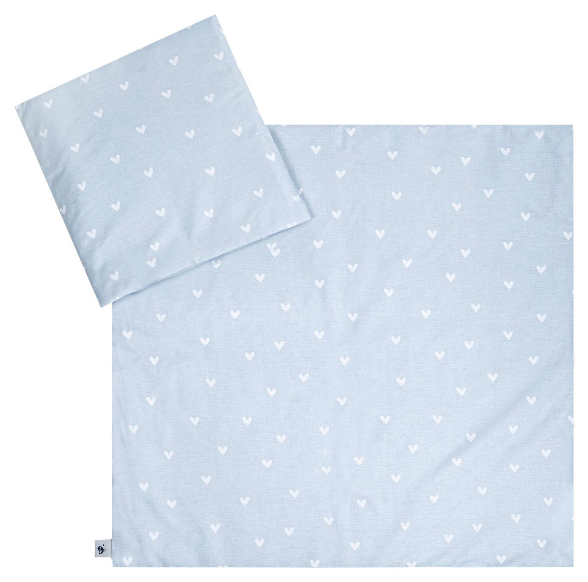 KINDERBETTWÄSCHESET 80/80 cm  - Blau, Basics, Textil (80/80cm) - Avelia