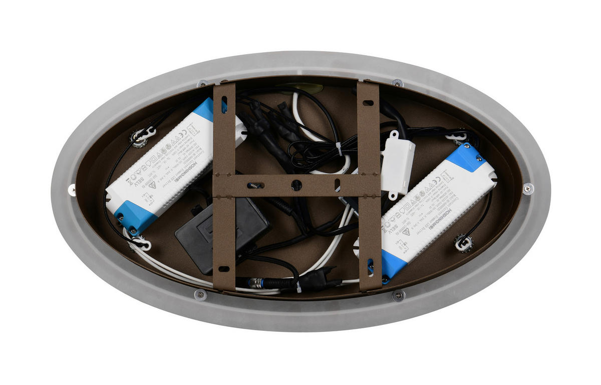 LED-HÄNGELEUCHTE CIRONDA 110/200/68 cm  - Platinfarben, Design, Metall (110/200/68cm) - Cinque