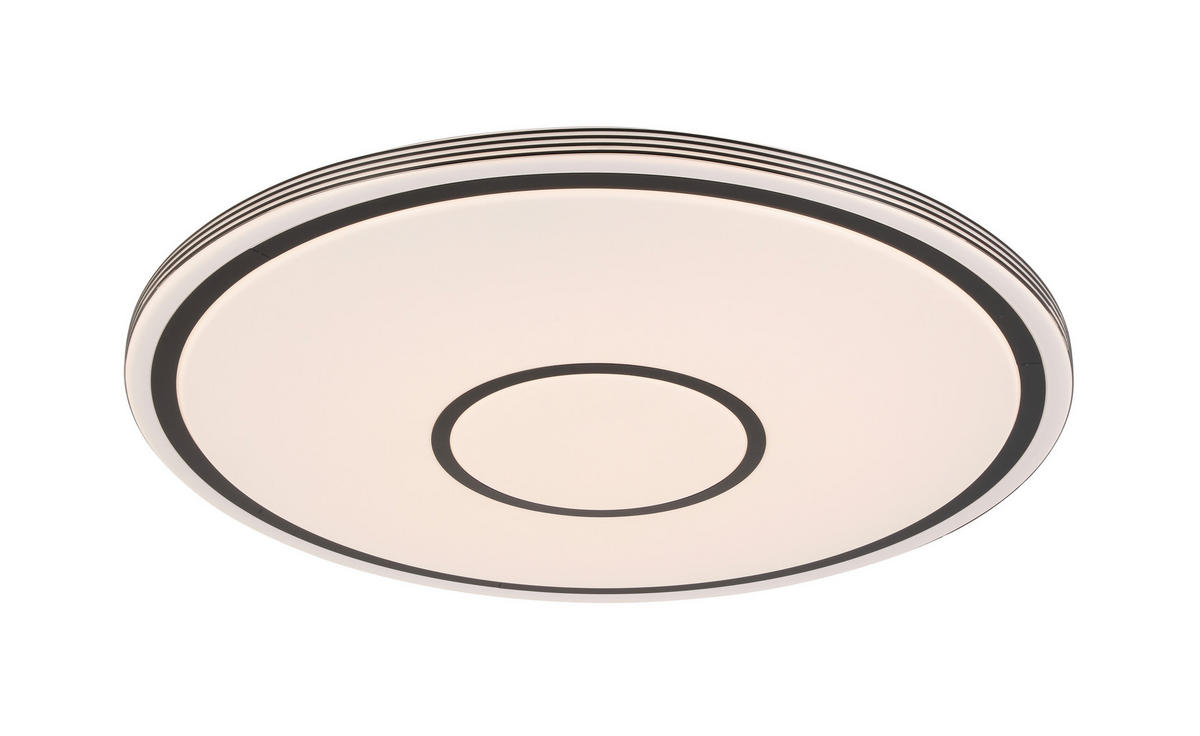 STROPNÍ LED SVÍTIDLO, 73/7,5 cm  - bílá/černá, Basics, kov/plast (73/7,5cm) - Novel