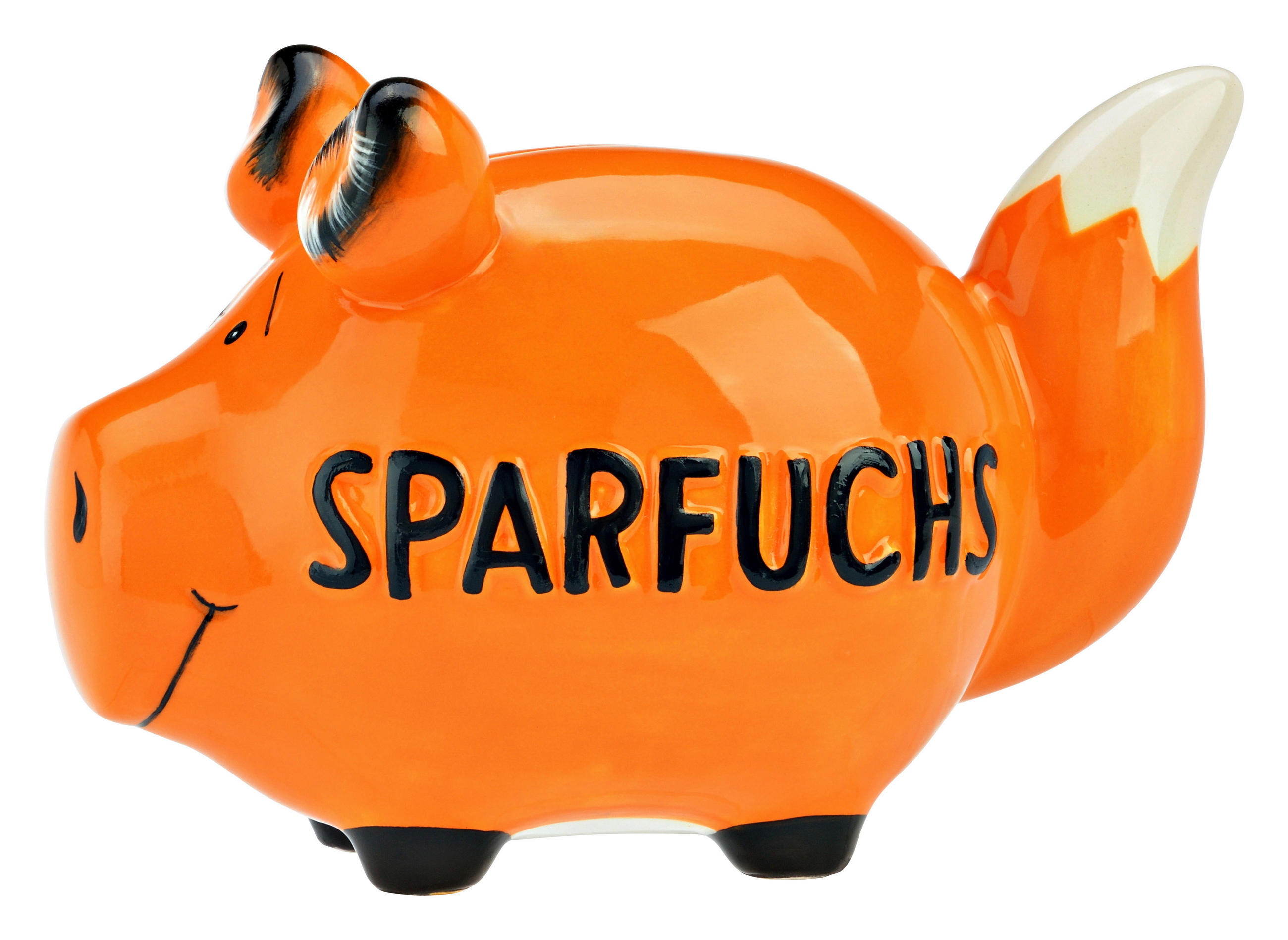 SPARDOSE  - Orange, Basics, Keramik (15/9/9cm)