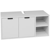 WASCHBECKENUNTERSCHRANK 100/45/45 cm  - Schwarz/Grau, MODERN, Holzwerkstoff/Metall (100/45/45cm) - Livetastic