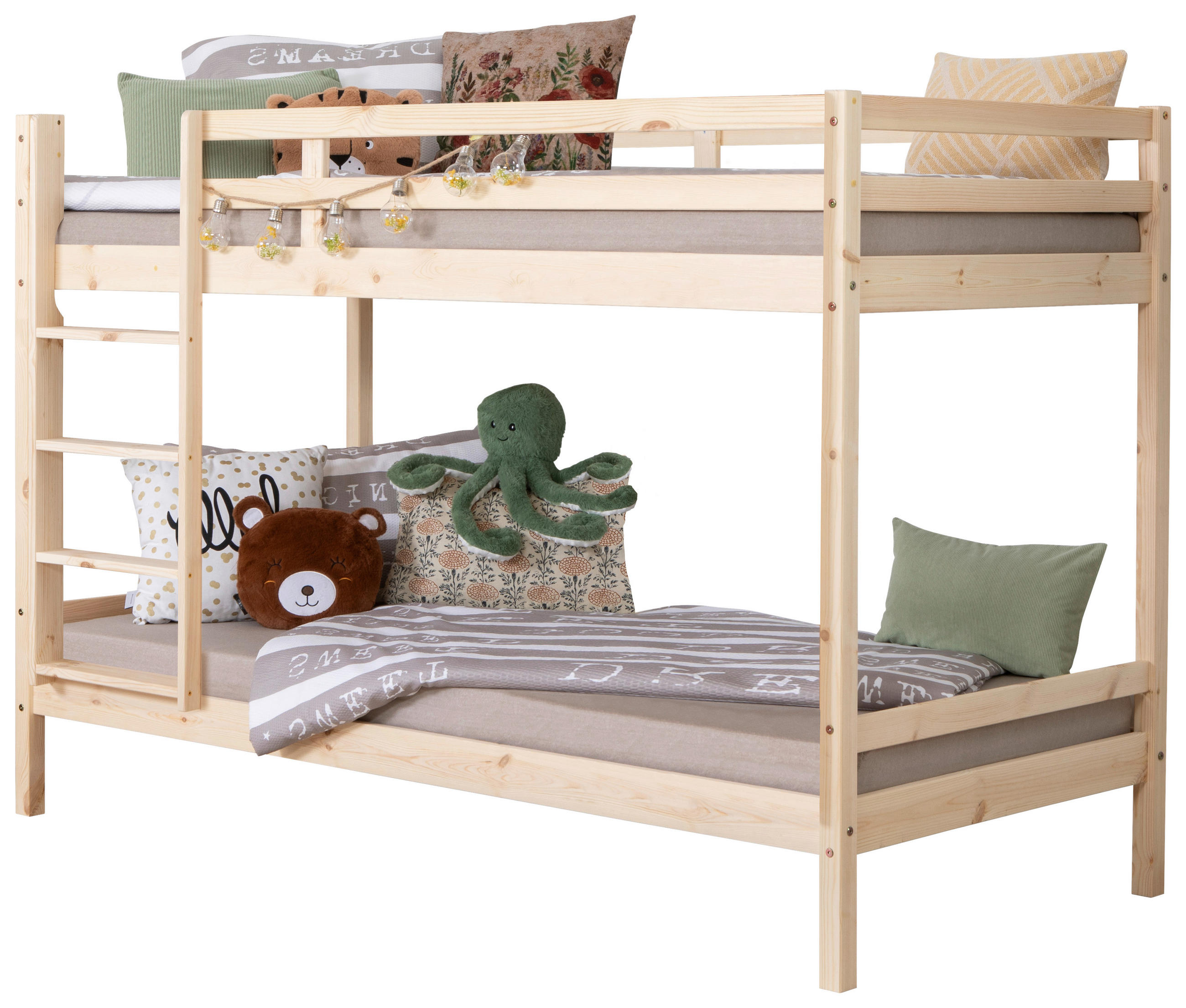 ETAGENBETT 90/200 cm Naturfarben  - Naturfarben, MODERN, Holz (90/200cm) - MID.YOU