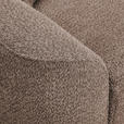 3-SITZER-SOFA  in Chenille Taupe  - Taupe/Schwarz, KONVENTIONELL, Textil/Metall (228/84/99cm) - Carryhome