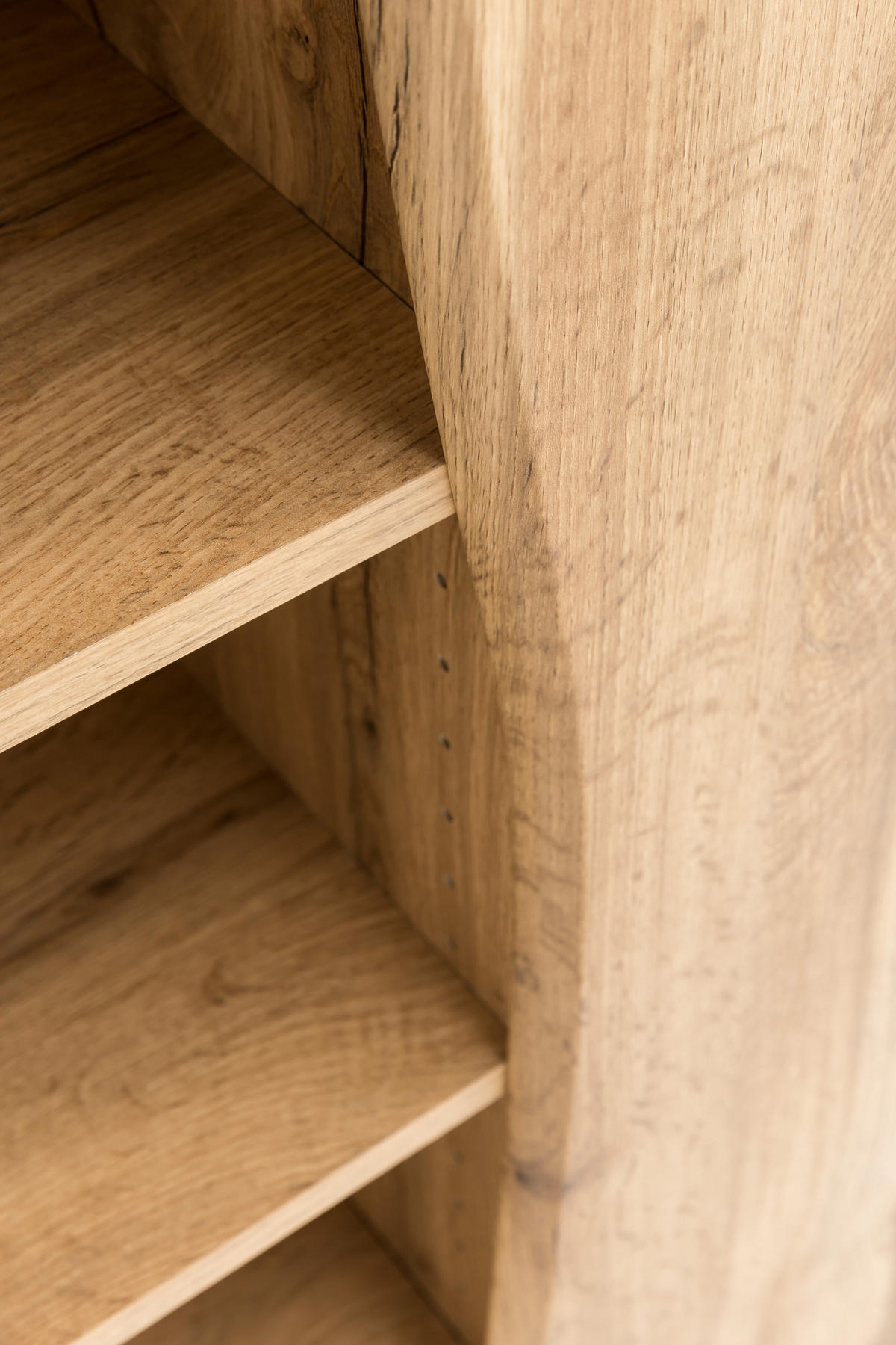 UNTERSCHRANK 60/79/35 cm   - Eiche Wotan/Silberfarben, Natur, Holzwerkstoff/Kunststoff (60/79/35cm) - Xora