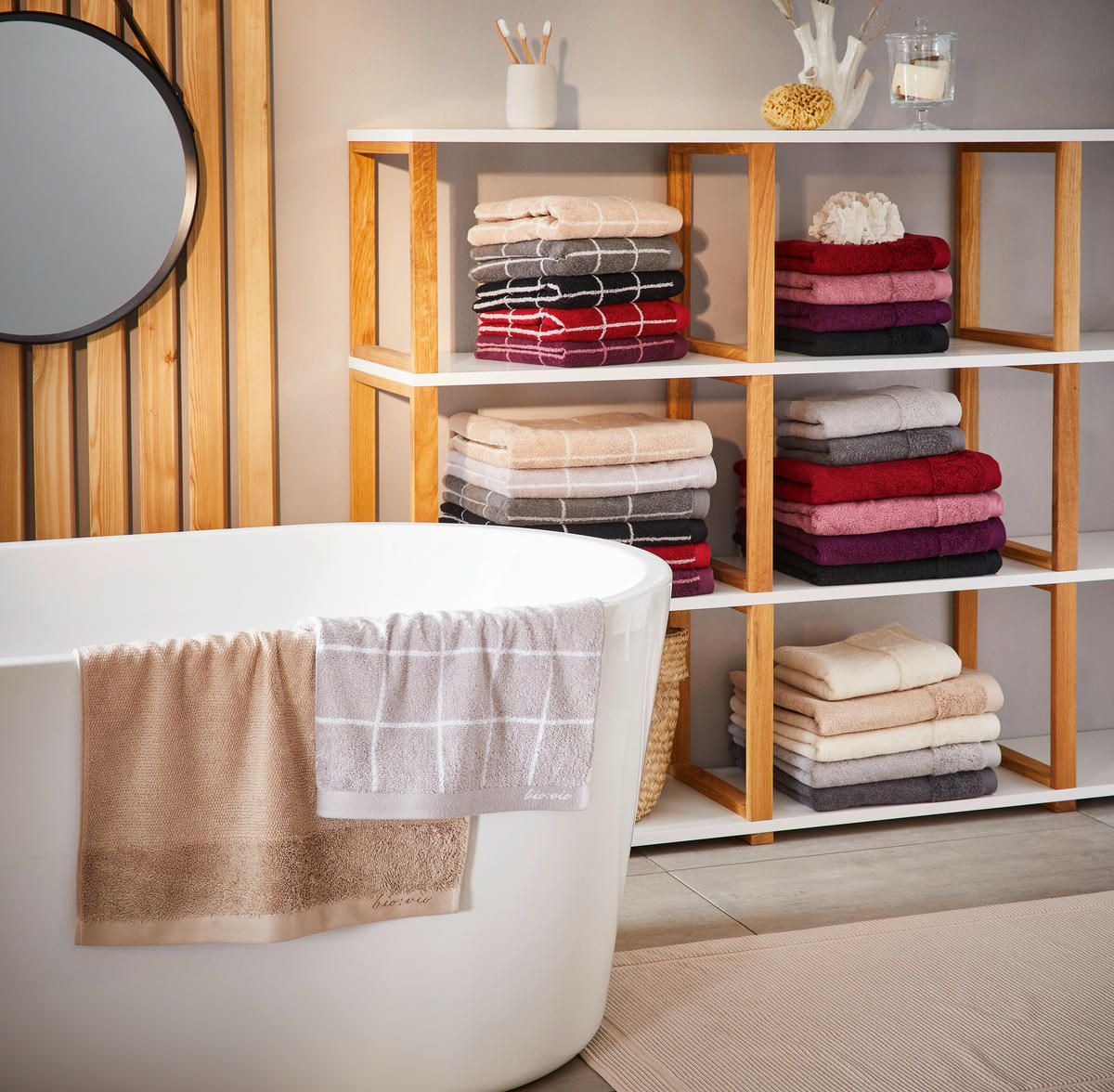 TÖRÖLKÖZŐ 70/140 cm kék, sötétkék  - sötétkék/kék, Natur, textil (70/140cm) - Bio:Vio