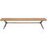 SITZBANK 220/45/35 cm in Schwarz, Eichefarben - Eichefarben/Schwarz, Natur, Holz/Metall (220/45/35cm) - Linea Natura SITZBANK 220/45/35 cm in Schwarz, Eichefarben - Eichefarben/Schwarz, Natur, Holz/Metall (220/45/35cm) - Linea Natura