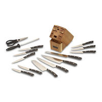 MESSERSET ECHTWERK 15-teilig  - Silberfarben/Schwarz, Trend, Kunststoff/Metall (24,8/13,2/36cm) - Echtwerk