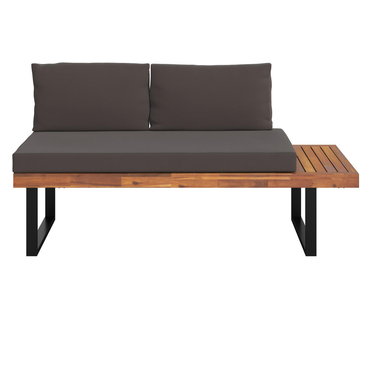 LOUNGEGARNITUR  175/253 cm   - Grau, Design, Holz/Metall (175/253cm) - Ambia Garden