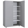 SCHUHSCHRANK Grau  - Schwarz/Grau, KONVENTIONELL, Holzwerkstoff/Kunststoff (70/110/39cm) - MID.YOU