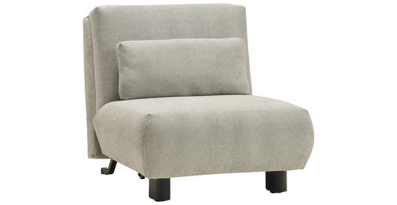 SCHLAFSESSEL Flachgewebe Grau    - Schwarz/Grau, KONVENTIONELL, Textil/Metall (90/85/100cm) - Carryhome