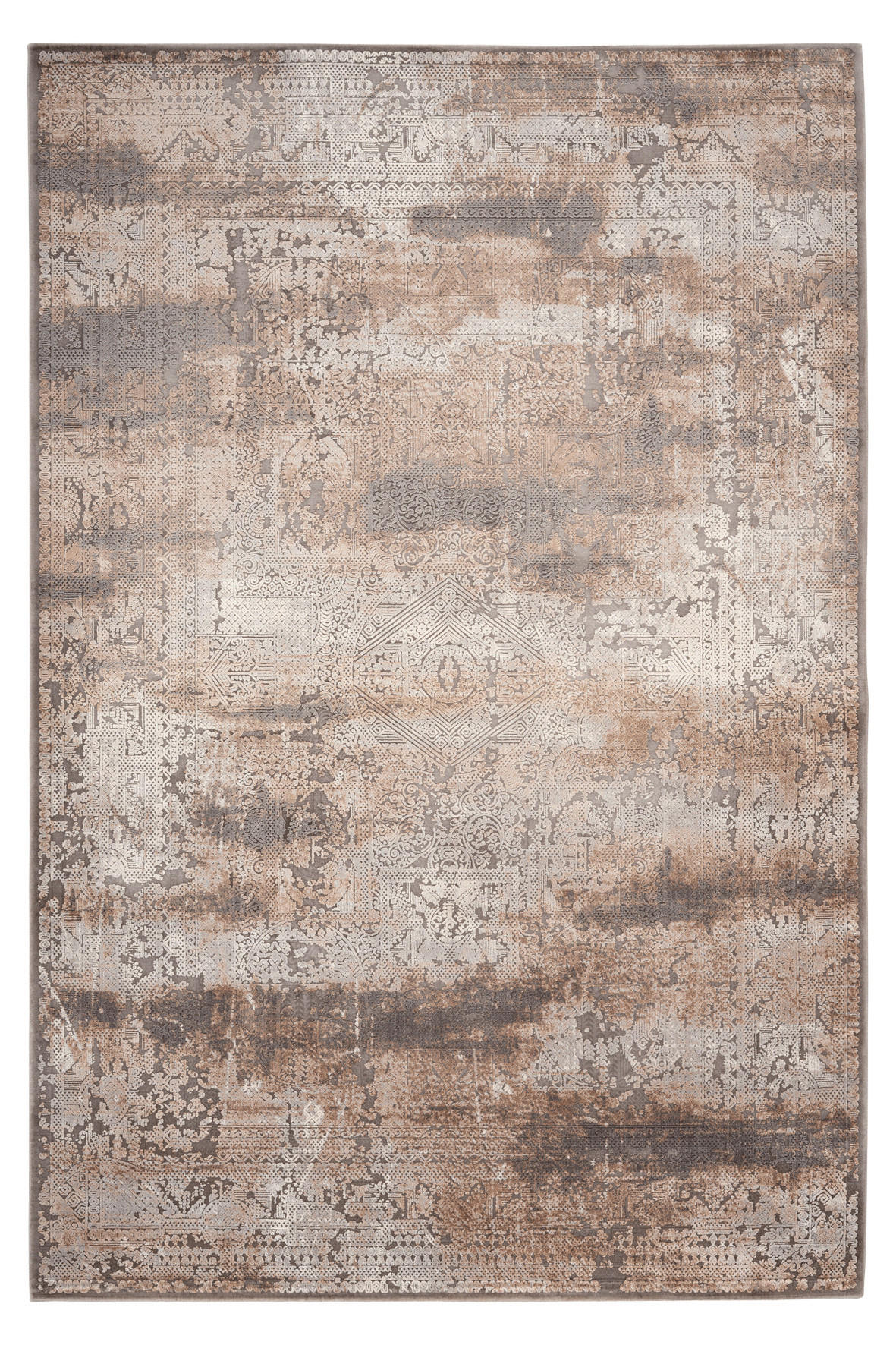 VINTAGE-TEPPICH 140/200 cm My Jewel of Obsession Taupe  - Taupe, KONVENTIONELL, Textil (140/200cm) - Obsession