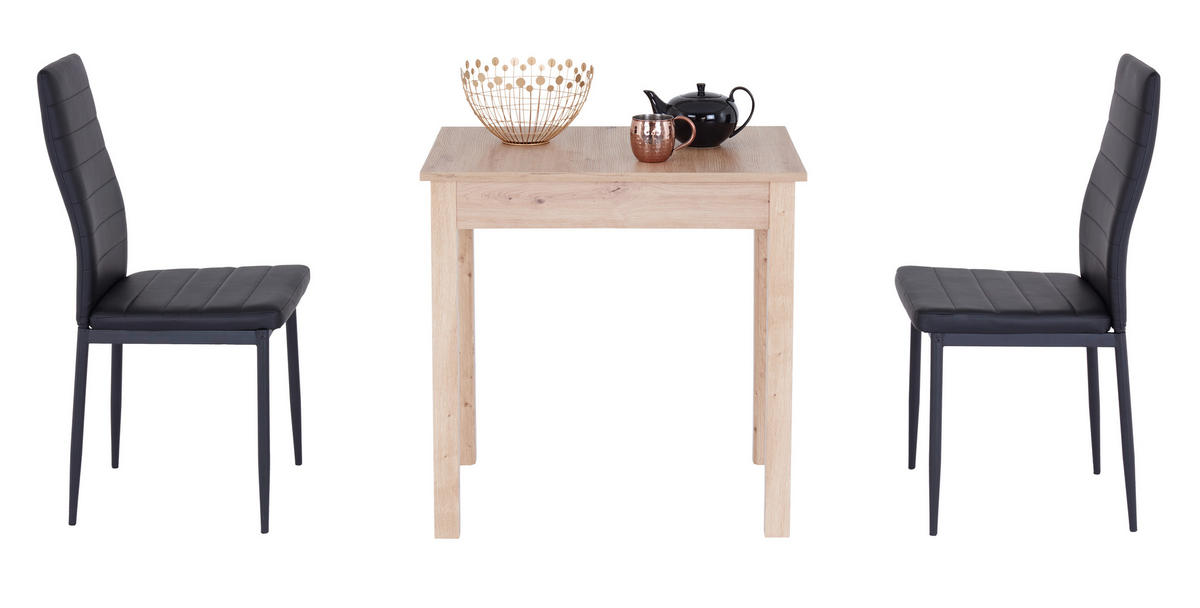 ESSTISCH in Holzwerkstoff 75/55/76 cm  - Eiche Artisan, KONVENTIONELL, Holzwerkstoff (75/55/76cm) - home24