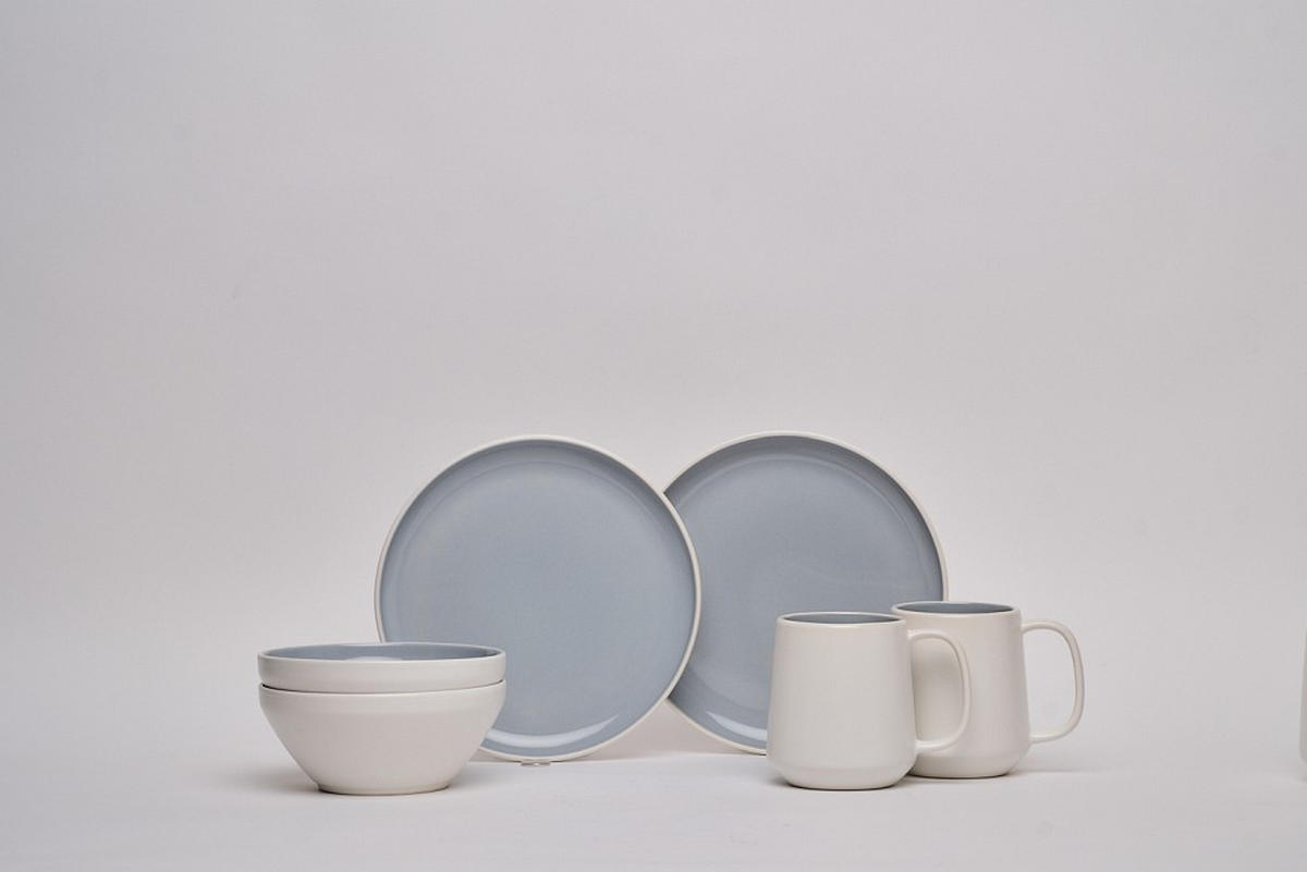 FRÜHSTÜCKSSERVICE Blau  - Blau, Design, Keramik - Novel