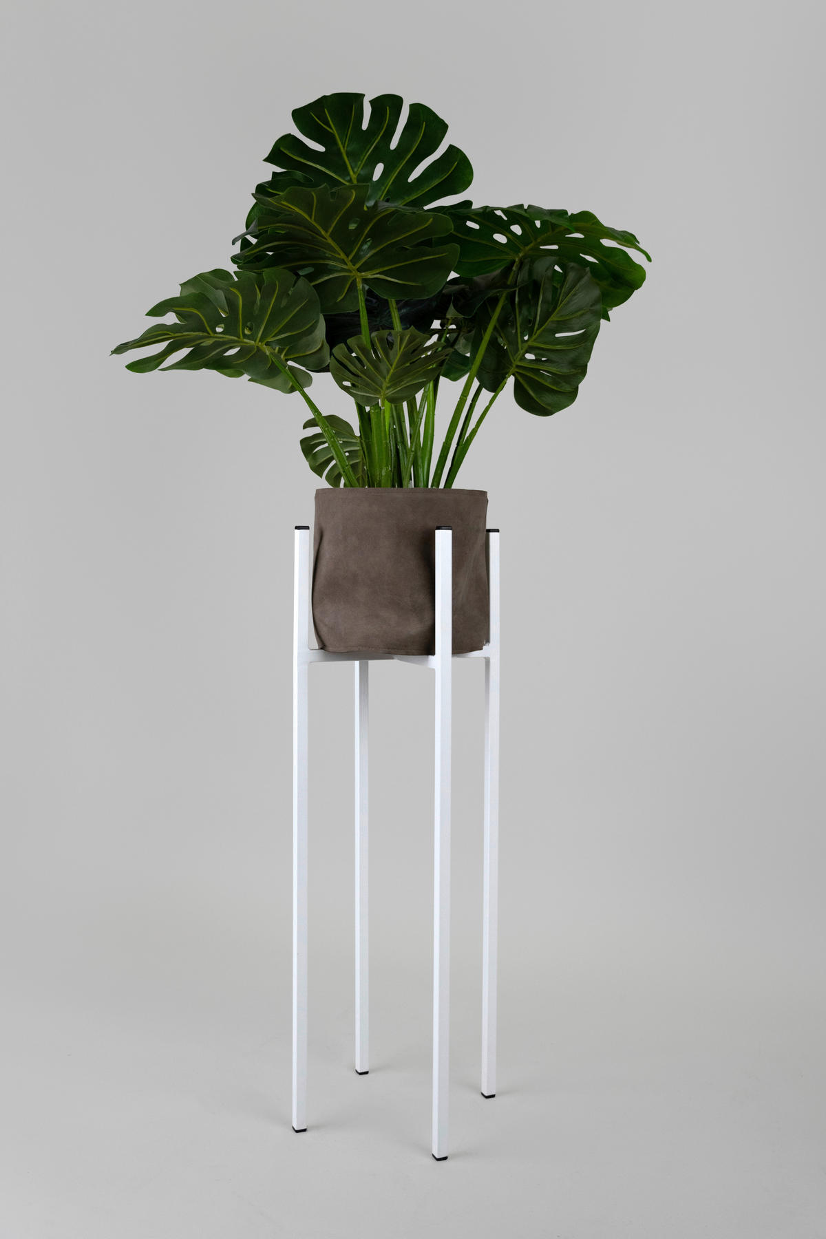 BLUMENSTÄNDER Metall  - Weiß, Basics, Metall (26/60/26cm)